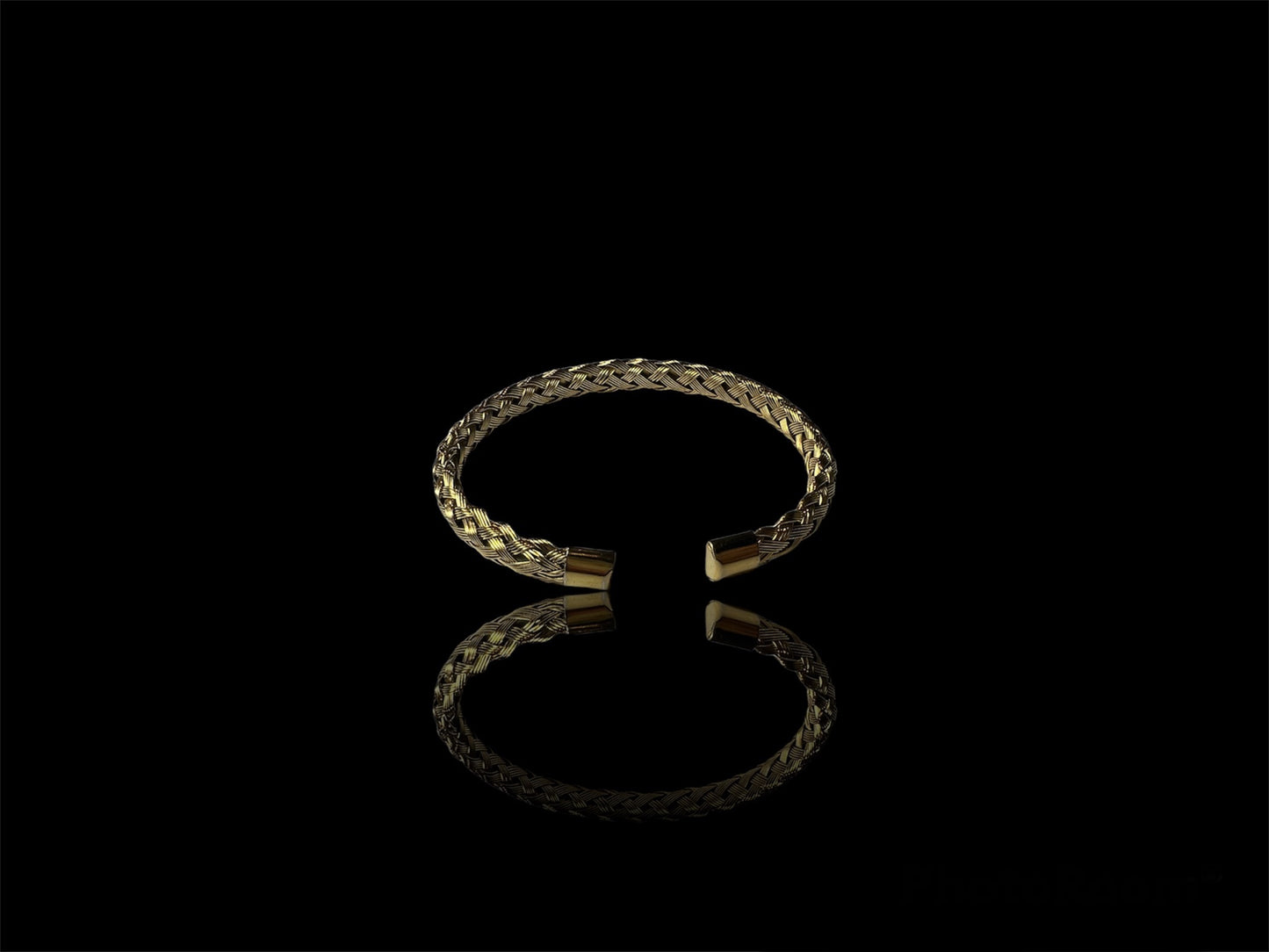 Set de pendiente compas con brazalete infinito (dorado)