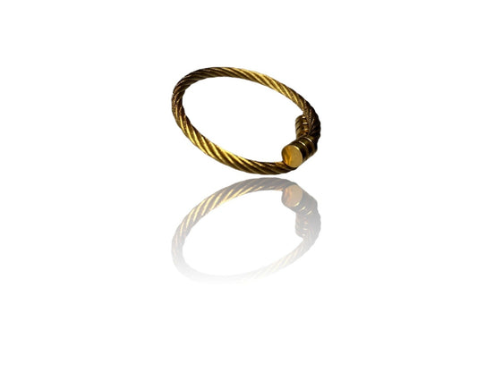 Pulsera diseño girante (dorada)