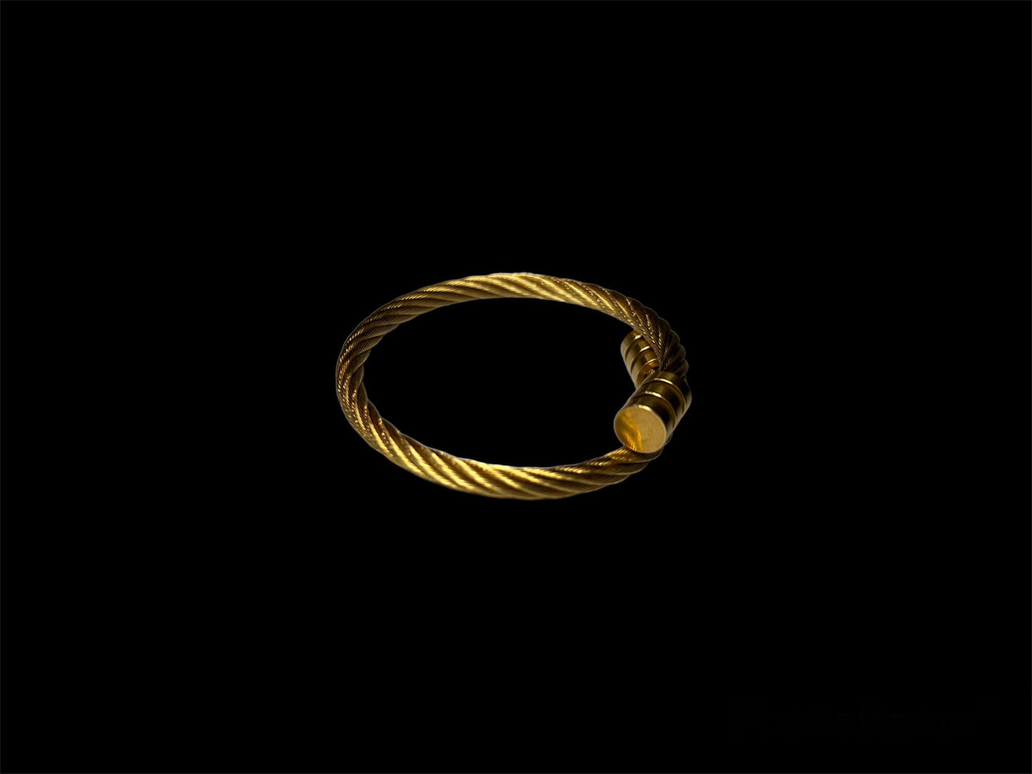 Pulsera diseño girante (dorada)