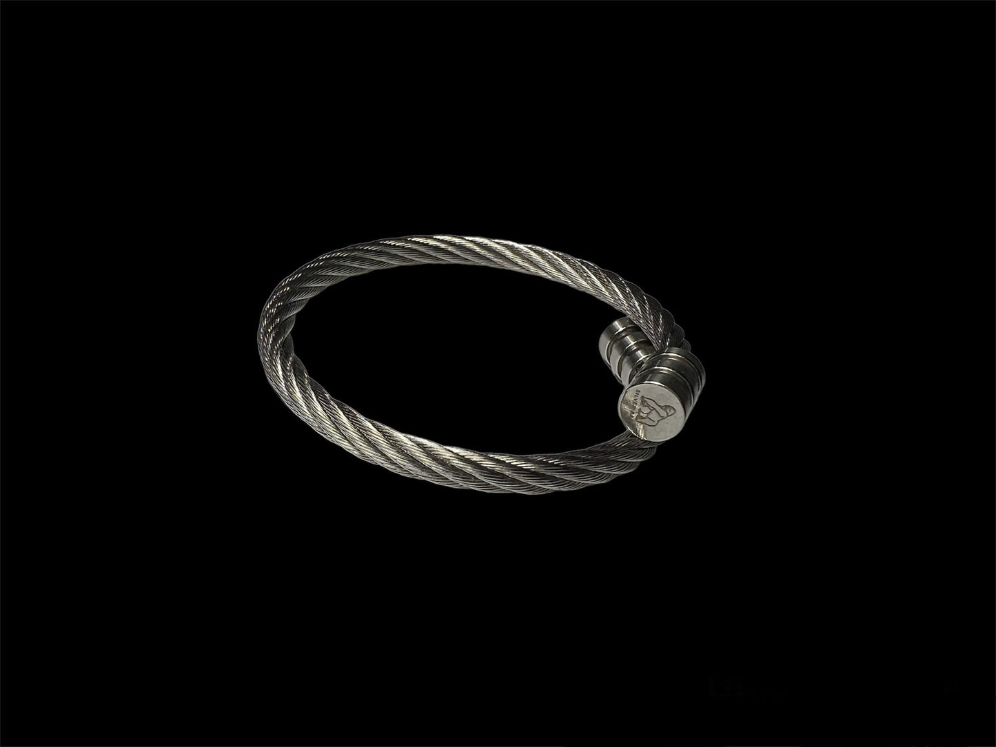Pulsera diseño girante (plateada)